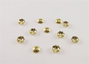 Blomster beadcaps 10 stk.