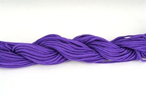 Knyttesnor, Lilla polyester ca. 2 mm, 16 meter