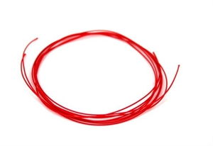 Midtersnor med wire, r�d, 2 stk. 