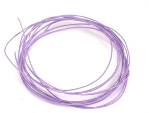 Midtersnor med wire, Lys lilla, 2 stk. 